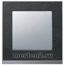 Рамки Merten System M M-Pure Decor сланец/алюминий