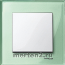 Рамки стеклянные Merten M-Elegance (изумруд)