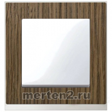 Рамки Merten System M M-Pure Decor дуб/бриллиантовый белый
