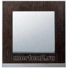 Рамки Merten System M M-Pure Decor венге/алюминий