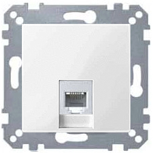 Телефонная розетка RJ11 Merten System M (Активный белый) Телефонная розетка RJ11 Merten System M (Активный белый)