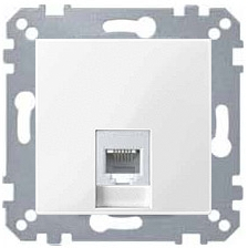 Телефонная розетка RJ11 Merten System M (Белый) Телефонная розетка RJ11 Merten System M (Белый)