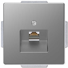 Розетка RJ45 одинарная Кат.6 D-Life (нержавеющая сталь) Розетка RJ45 одинарная Кат.6 D-Life (нержавеющая сталь)