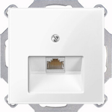 Интернет-розетка 5 UAE RJ45 System M (Полярно-белый) Интернет-розетка 5 UAE RJ45 System M (Полярно-белый)