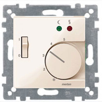 Терморегулятор с выключателем 230 В System M (Бежевый) Терморегулятор с выключателем 230 В System M (Бежевый)