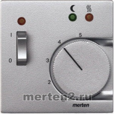 Лицевая панель для терморегулятора теплого пола с выключателем System M (Алюминий)