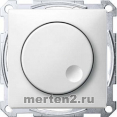 Поворотный светорегулятор 20-420 Вт Merten System Design (полярно-белый)
