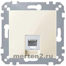 Телефонная розетка RJ11 Merten System M (Бежевый)