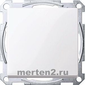 Одноклавишный переключатель Merten System M (Активный белый)
