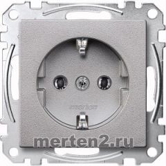 Розетка электрическая Merten System M с заземлением