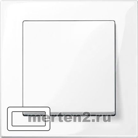 Рамка двухместная без перегородки Merten M-Plan (активный белый)