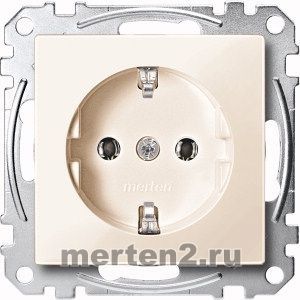 Розетка электрическая Merten System M с заземлением
