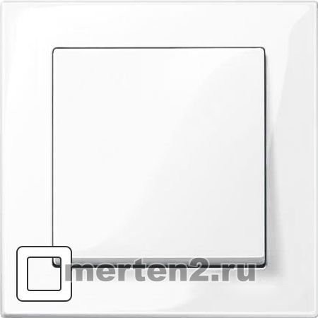Рамка одноместная Merten M-Plan (активный белый)